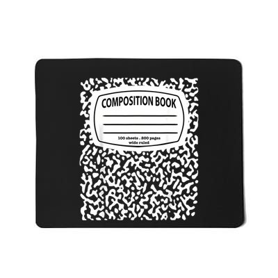 Composition Notebook Costume Matching Group Halloween Mousepad
