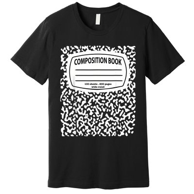 Composition Notebook Costume Matching Group Halloween Premium T-Shirt