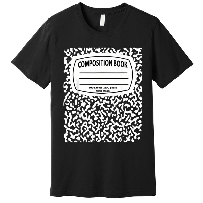 Composition Notebook Costume Matching Group Halloween Premium T-Shirt