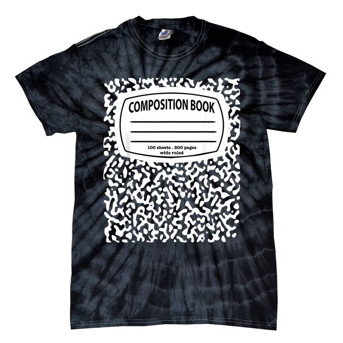 Composition Notebook Costume Matching Group Halloween Tie-Dye T-Shirt