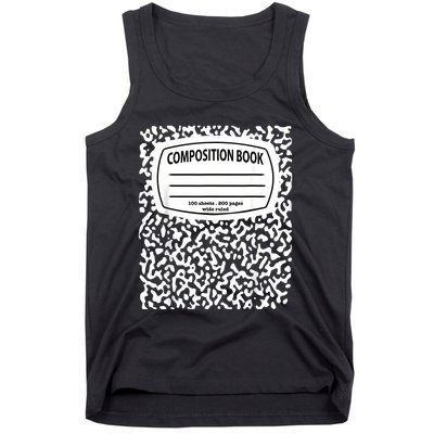 Composition Notebook Costume Matching Group Halloween Tank Top