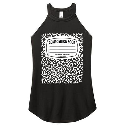 Composition Notebook Costume Matching Group Halloween Women's Perfect Tri Rocker Tank