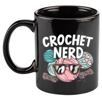 Crochet Nerd Crochet Lover Crocheting Gift 11oz C Handle Ceramic Mug