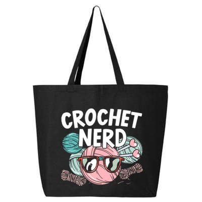 Crochet Nerd Crochet Lover Crocheting Gift 25L Jumbo Tote