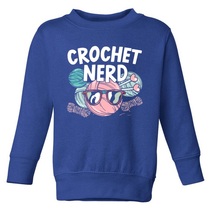 Crochet Nerd Crochet Lover Crocheting Gift Toddler Sweatshirt