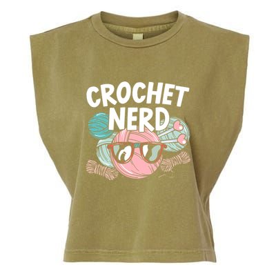 Crochet Nerd Crochet Lover Crocheting Gift Garment-Dyed Women's Muscle Tee
