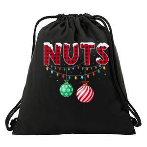 Chest Nuts Christmas Shirt Funny Matching Couple Chestnuts Drawstring Bag