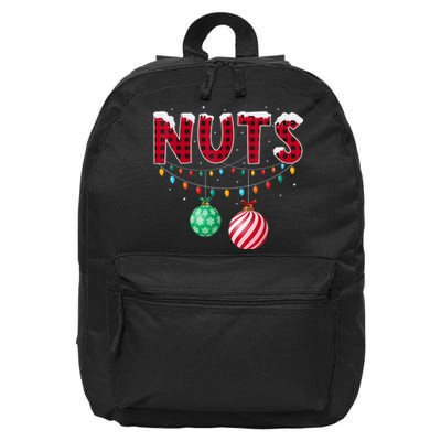 Chest Nuts Christmas Shirt Funny Matching Couple Chestnuts 16 in Basic Backpack