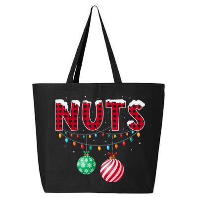 Chest Nuts Christmas Shirt Funny Matching Couple Chestnuts 25L Jumbo Tote