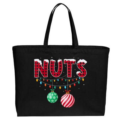 Chest Nuts Christmas Shirt Funny Matching Couple Chestnuts Cotton Canvas Jumbo Tote