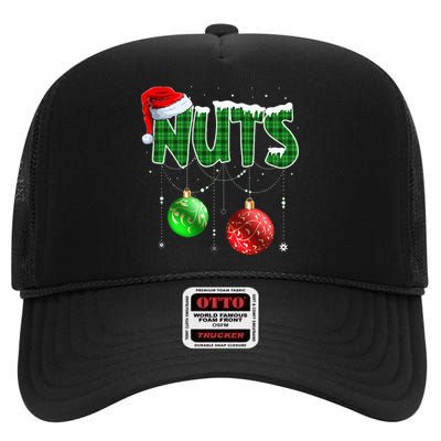 Chest Nuts Christmas Matching Couple Chestnuts High Crown Mesh Back Trucker Hat