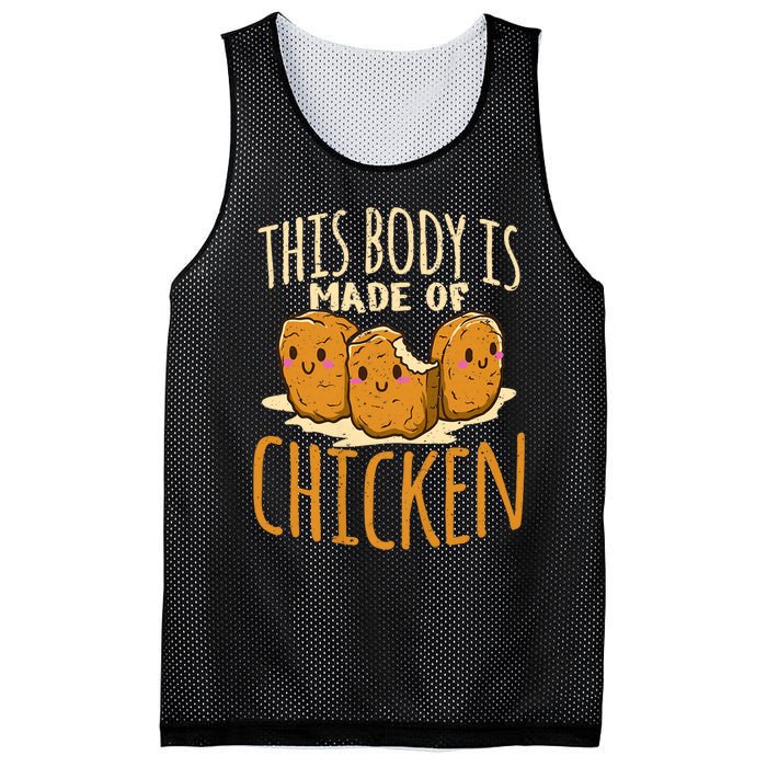 Chicken Nuggets Chicken Chicken Fast Food Funny Saying Mesh Reversible Basketball Jersey Tank