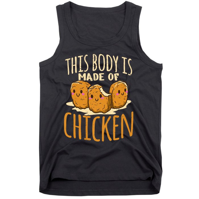 Chicken Nuggets Chicken Chicken Fast Food Funny Saying Tank Top