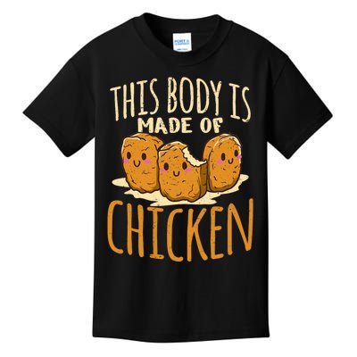 Chicken Nuggets Chicken Chicken Fast Food Funny Saying Kids T-Shirt