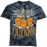 Chicken Nuggets Chicken Chicken Fast Food Funny Saying Kids Tie-Dye T-Shirt