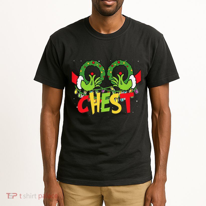 Chest Nuts Christmas Funny Matching Couple Tall T-Shirt