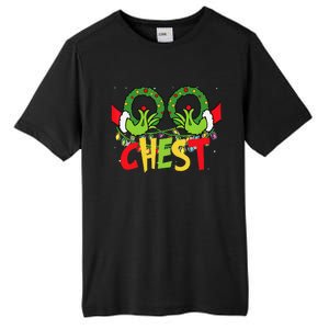 Chest Nuts Christmas Funny Matching Couple Tall Fusion ChromaSoft Performance T-Shirt