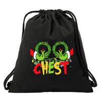 Chest Nuts Christmas Funny Matching Couple Drawstring Bag