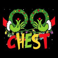 Chest Nuts Christmas Funny Matching Couple Drawstring Bag