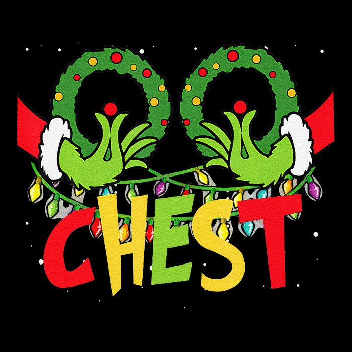 Chest Nuts Christmas Funny Matching Couple Drawstring Bag
