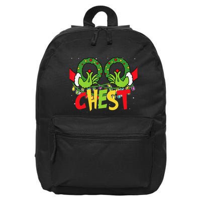 Chest Nuts Christmas Funny Matching Couple 16 in Basic Backpack