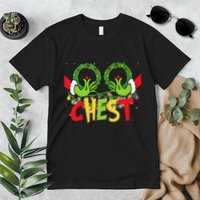 Chest Nuts Christmas Funny Matching Couple Premium T-Shirt