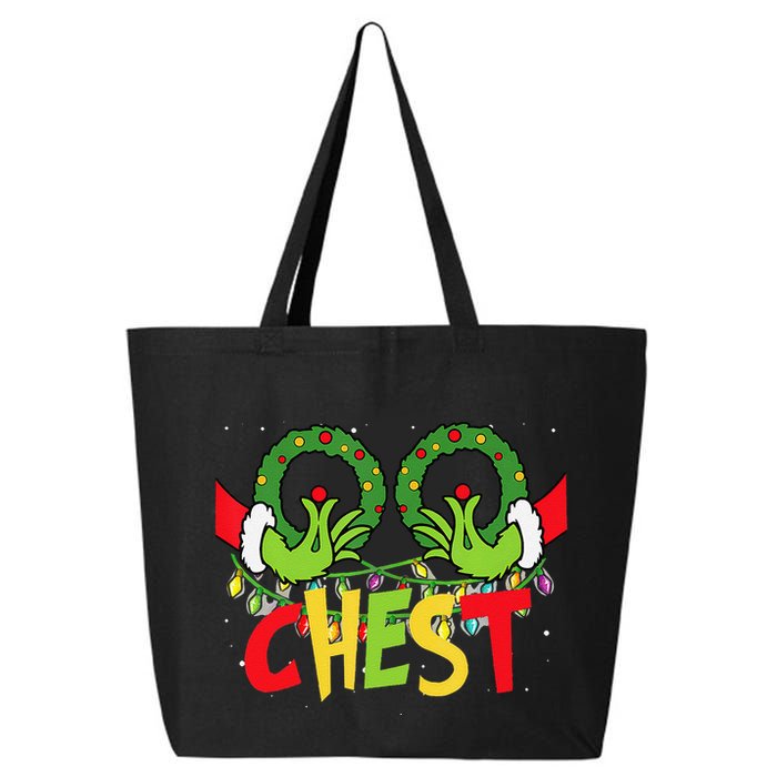 Chest Nuts Christmas Funny Matching Couple 25L Jumbo Tote