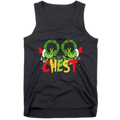 Chest Nuts Christmas Funny Matching Couple Tank Top