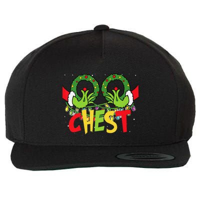 Chest Nuts Christmas Funny Matching Couple Wool Snapback Cap