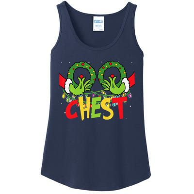 Chest Nuts Christmas Funny Matching Couple Ladies Essential Tank