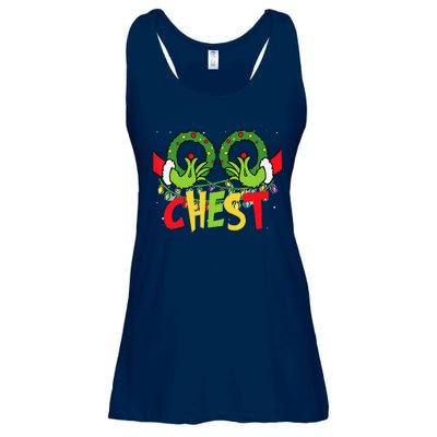 Chest Nuts Christmas Funny Matching Couple Ladies Essential Flowy Tank