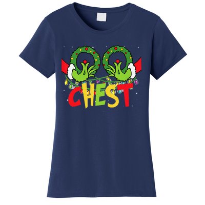 Chest Nuts Christmas Funny Matching Couple Women's T-Shirt