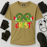 Chest Nuts Christmas Funny Matching Couple Performance Shirt