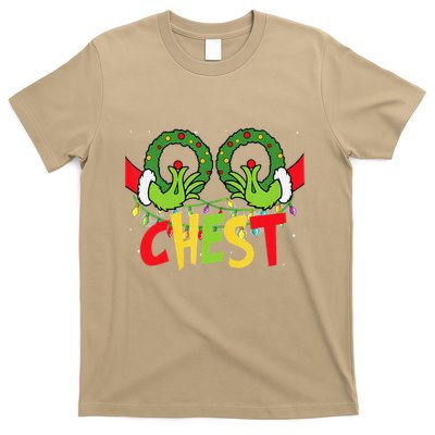 Chest Nuts Christmas Funny Matching Couple T-Shirt