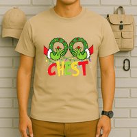 Chest Nuts Christmas Funny Matching Couple T-Shirt