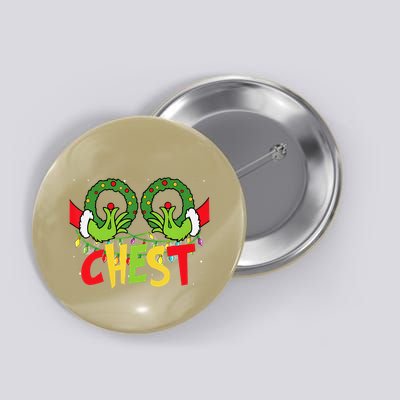 Chest Nuts Christmas Funny Matching Couple Button