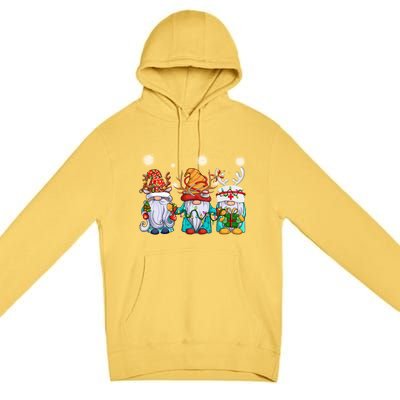 Cute Nurse Christmas Gnomes Cute Nurses Xmas Nursing Gift Premium Pullover Hoodie