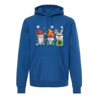 Cute Nurse Christmas Gnomes Cute Nurses Xmas Nursing Gift Premium Hoodie