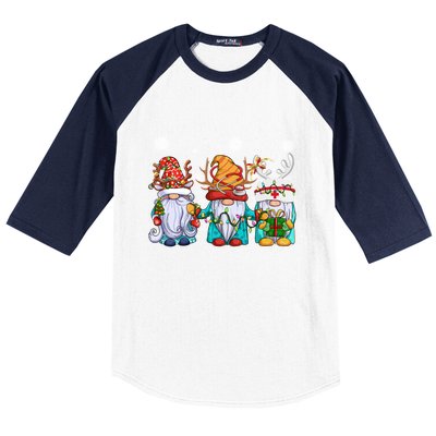 Cute Nurse Christmas Gnomes Cute Nurses Xmas Nursing Gift Baseball Sleeve Shirt