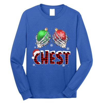 Chest Nuts Christmas Chestnuts Xmas Couple Matching Costume Meaningful Gift Long Sleeve Shirt