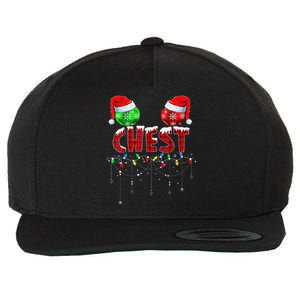 Chest Nuts Christmas Funny Matching Couple Wool Snapback Cap