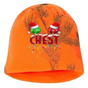 Chest Nuts Christmas Funny Matching Couple Kati - Camo Knit Beanie