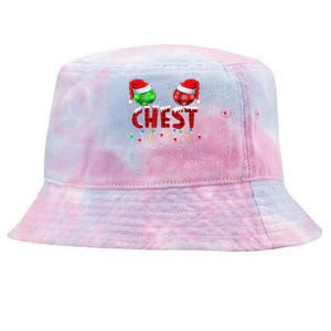 Chest Nuts Christmas Funny Matching Couple Tie-Dyed Bucket Hat