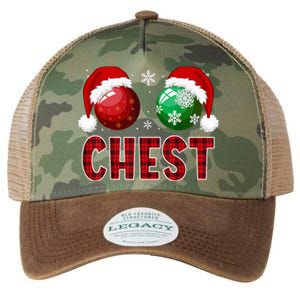 Chest Nuts Christmas Funny Matching Couple Chestnuts Legacy Tie Dye Trucker Hat