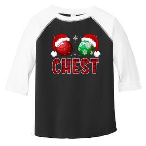 Chest Nuts Christmas Funny Matching Couple Chestnuts Toddler Fine Jersey T-Shirt