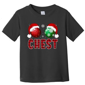 Chest Nuts Christmas Funny Matching Couple Chestnuts Toddler T-Shirt