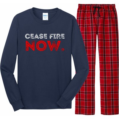 Ceasefire Now Long Sleeve Pajama Set