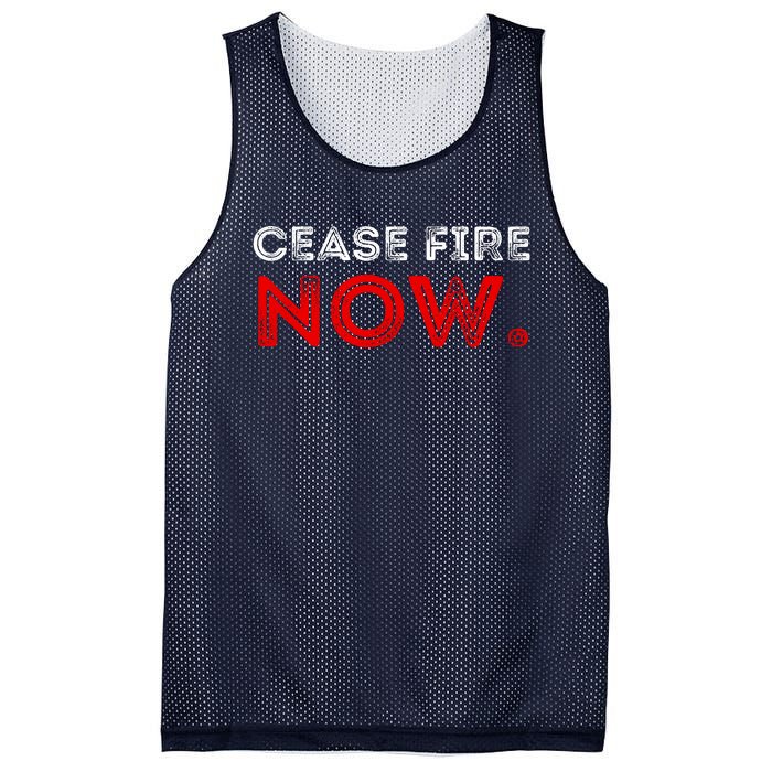 Ceasefire Now Mesh Reversible Basketball Jersey Tank