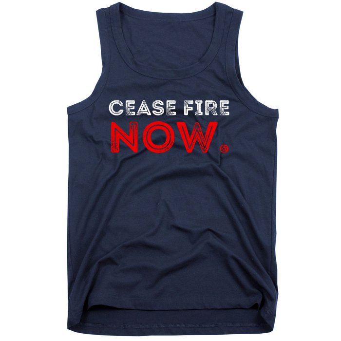 Ceasefire Now Tank Top