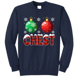 Chest Nuts Christmas Funny Matching Couple Chestnuts Tall Sweatshirt